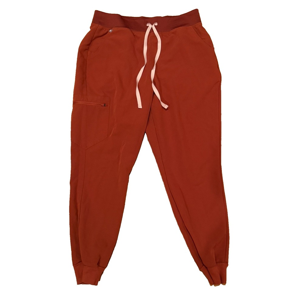 FIGS Women's Size Large Zamora Jogger Scrub Pants in Color Auburn